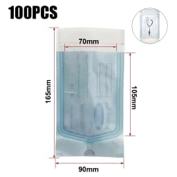 200 PCS Self Sealing Sterilization Pouch Bags for Nail Tools Grade Paper Disposable Dental Tattoo Accessories Tool Storage Bag