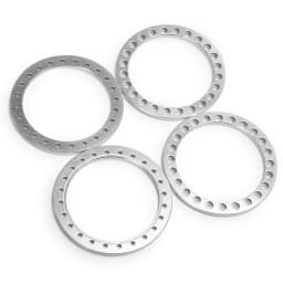 YEAHRUN 4PCS Aluminum Alloy 1.9" Wheel Outer Beadlock Ring for 1/10 RC Crawler Axial SCX10 90046 TRX4 1.9 Wheel Rims