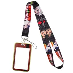 ER1745 Anime Boy HUNTER×HUNTER Lanyard Card Holder Student Hanging Neck Mobile Phone Lanyard Badge Subway Access Card Holder