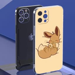 Clear Cover For Apple iPhone 13 11 14 Pro Max 12 Mini Soft Phone Case XR SE 2020 7 8 Plus X XS 6S Shell Pokemon Cute Eevee Lunda