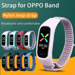 Nylon Strap for OPPO Band Replacement Bracelet Adjustable Sport Loop Watch Belt Wristband Breathable for OPPO Band Accessories