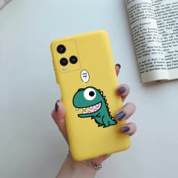 Cute Painted Phone Case For Vivo Y21 2021 Y21S Y 21 V2110 V2111 Matte TPU Case Back Cover For Vivo Y33S Y 33S V2109 Shell Funda