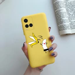Cute Painted Phone Case For Vivo Y21 2021 Y21S Y 21 V2110 V2111 Matte TPU Case Back Cover For Vivo Y33S Y 33S V2109 Shell Funda
