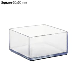 4Pcs Rubber Square Rectangle Floor Protector Pads Chair Leg Caps Table Foot Dust Cover Socks Pipe Plugs Furniture Leveling Feet