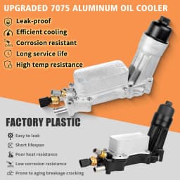 68105583AF Aluminum Oil Cooler for Jeep Grand Cherokee Dodge Durango 3.6L Journey Charger Chrysler 200 300 WK2 Heat Exchanger