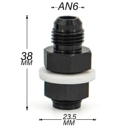 Aluminum Fuel Cell Bulkhead Fitting AN6 AN8 AN10 Accessories Black Fuel Cell Bulkhead Adapter Fitting
