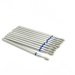 10pcs/set Diamond Grinding Bur Drill Bits Set Dental Grinding Dental Polishing Burs Nail Drill Bits 2.35mm Shank
