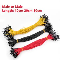 10pcs Breadboard Dupont Cable For Arduino Line 2.54mm Male Female Dupont Jumper Wire 26AWG Cable DIY Electronic 1P Connector