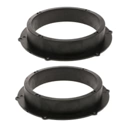 2Pcs 6.5inch Car Speaker Mounting Spacers Adapter Rings Mount Bracket Ring for Audi for VW Magotan Skoda Speaker Spacers Black