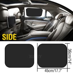 Car Sun Shades Side Rear Window Auto Sunshade Blocks Kids Pet Back Seat Sun UV Glare Heat Protector Car Trunk RV Travel Supplies