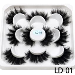 New 5Pairs 15-25mm 3D Mink Lashes Wholesales Natural False Eyelashes,Extension eyelashes wholesale bulk
