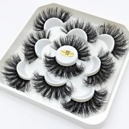 New 5Pairs 15-25mm 3D Mink Lashes Wholesales Natural False Eyelashes,Extension eyelashes wholesale bulk