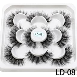 New 5Pairs 15-25mm 3D Mink Lashes Wholesales Natural False Eyelashes,Extension eyelashes wholesale bulk