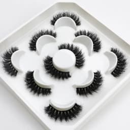 New 5Pairs 15-25mm 3D Mink Lashes Wholesales Natural False Eyelashes,Extension eyelashes wholesale bulk
