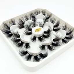 New 5Pairs 15-25mm 3D Mink Lashes Wholesales Natural False Eyelashes,Extension eyelashes wholesale bulk