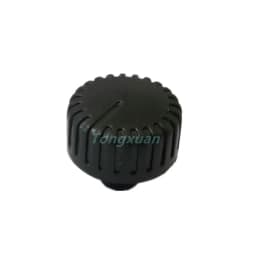 5pcs Plastic Stripes Black Cap 21×19MM Potentiometer Encoder Switch Knob Plum Shaft 6MM