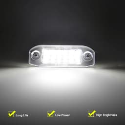 12V LED Number Plate Lamp For Volvo C30 C70 S40 S60 S80 V50 V60 V70 XC60 XC70 XC90 White License Plate Light Assembly