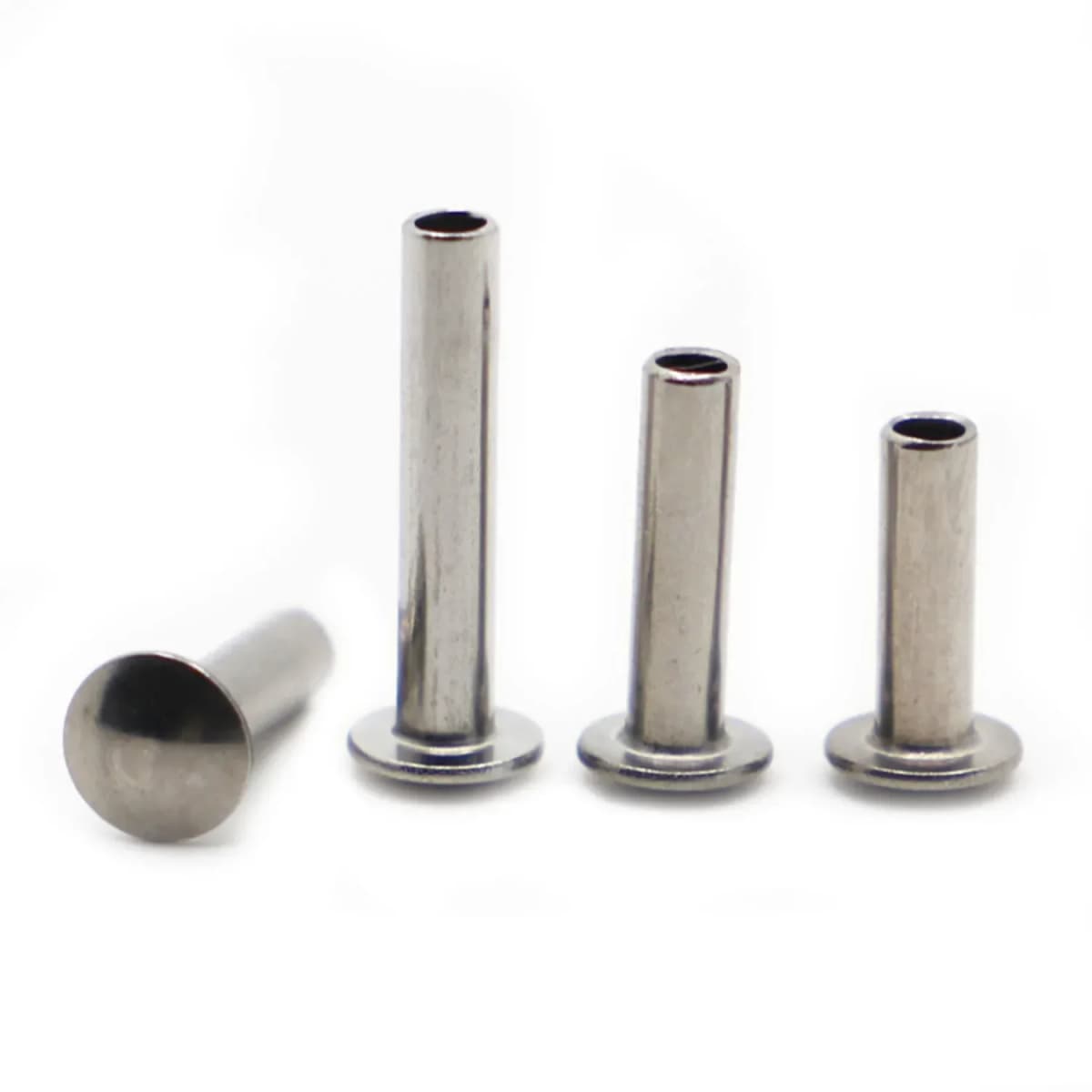 M2 M2.5 M3 M4 M5 A2 304 Stainless Steel Oval Head Semi-Tubular Rivets Round Head Half Hollow Shank GB873