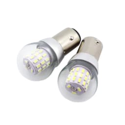 2pcs S25 P21W BA15S LED Bulbs BA15D 12-24V Light Navigation BAY15D Lamp Parking Ship Source