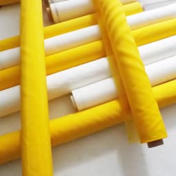 120T/300Mesh 34um Polyester Screen Printing Mesh Silk Screens Fabric Yellow