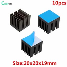 Aluminum Heatsink Radiator Heat Sink Cooling for Electronic Chip IC Diode Triode MOS Heat Dissipation With Thermal Tape