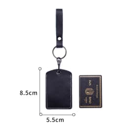 Customizable Leather Cover for Label Starline S96 and PIK Intercom Unisex IC Alarm Tag Mark Protective Case Car Keychain Holder