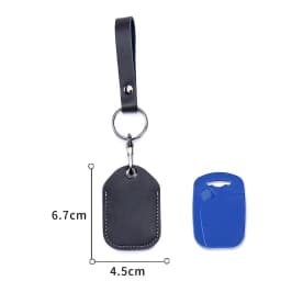 Customizable Leather Cover for Label Starline S96 and PIK Intercom Unisex IC Alarm Tag Mark Protective Case Car Keychain Holder