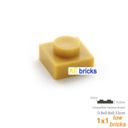 200pcs/lot Bulk Blocks Building Bricks Thin 1x1 Educational Assemblage Construction Toys for Children Size Compatible With 3024
