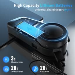 Fodsports FX6 Intercom Motorcycle Walkie-Talkie Helmet Headset 6Rider 1000m Interfono Moto Bluetooth5.0 Motorcycle Communication