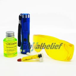 NEW Auto Fluorescent Leak Detection Tool Auto Air Conditioning Repair Tool R134a Refrigerant Gas A/C Leak Test Detector UV Dye