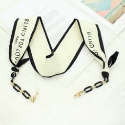 Bohemi Acrylic Glasses Chain Ribbon Mask Lanyard Printing Silk Scarf Casual Eyeglass Chain Neck Glasses Accessories