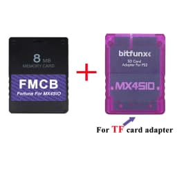 BitFunx Fortuna FMCB PS2 Card OPL 1.2.0 For MX4SIO SIO2SD TF/SD Card Adapter For Playstation2 Slim Game Consoles