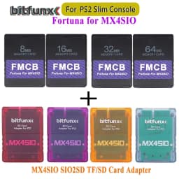 BitFunx Fortuna FMCB PS2 Card OPL 1.2.0 For MX4SIO SIO2SD TF/SD Card Adapter For Playstation2 Slim Game Consoles