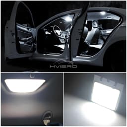 2X Car Interior Reading Dome Accessories Trunk Reverse Led T10 COB W5W C5W 12V 24Led Panel Lamp Door Festoon License Plate Light
