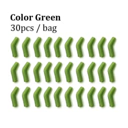 30PCS Carp Fishing Anti Tangle Sleeve Accessories Helicopter Rig Tubing Hook Swivel Connector Sleeve for Fishing Line Protection