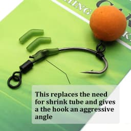 30PCS Carp Fishing Anti Tangle Sleeve Accessories Helicopter Rig Tubing Hook Swivel Connector Sleeve for Fishing Line Protection