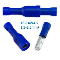 20/50/100pcs Female Male Insulated Electrical Connector Crimp Bullet Terminal Audio Wiring Terminals MPD FRD Connectors 22-10AWG
