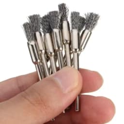 10 Pcs Wheel Wire Pen Brush Steel Cup Rotary Tool Polishing Set Accessories Kit For Cleaning Grinding Polished