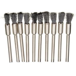 10 Pcs Wheel Wire Pen Brush Steel Cup Rotary Tool Polishing Set Accessories Kit For Cleaning Grinding Polished