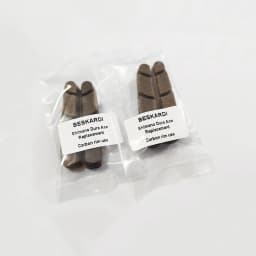 2Pairs 4Pcs Road Bike Brake Pad Bicycle Carbon Wheel Cork Wood Block Shoes Brakes Pade Rim V BMX Folding Wheels for Shimano