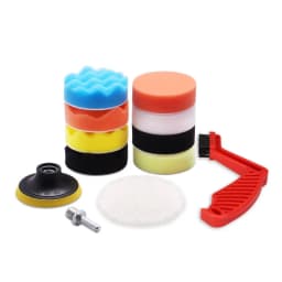 3"Car Waxing Sponge Pad Polishing Kit Auto Detailing Sandpaper Buffing Sanding Disc Polisher Drill Adapter Headlight Restoration