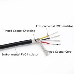 1~20m UL2547 Shielded Wire Signal Cable 30 28 26 24 22 20 18 16AWG 2 3 4 5 6 7 8Core PVC Copper Control Headphone Audio Wires