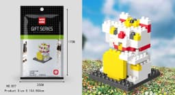 Wisehawk Mini Building Blocks Diamond Animal Model Bag Bricks Dog Cat Moose Fish Series Toys for Children Gifts B24-D15