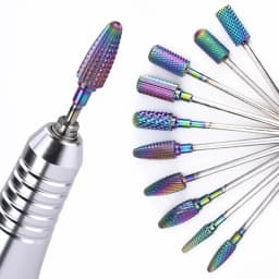 Carbide Tungsten Nail Bits Milling Cutter Burrs Electric Nail Drill Bit Pedicure Cuticle Clean Tools For Manicure Buffers Drill