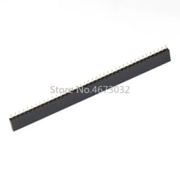 10PCS 1X40 PIN Single Row Straight FEMALE PIN HEADER 2.54MM PITCH Strip Connector Socket 140 40p 40PIN 40 PIN FOR PCB arduino