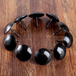DRELD 20Pcs 25mm Antique Black Upholstery Nail Furniture Fittings Jewelry Wood Box Sofa Decorative Tack Stud Pushpin Doornail