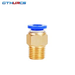 50 pcs Pneumatic Fittings PC Air Quick Connector PC4-M5 PC6-01 PC6 1/8" 1/4" 3/8" 1/2" Male Thread Quick Coupling Brass Fitting