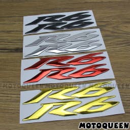 For YZF R6 YZF6000 Stickers Motorcycle 3D Chrome Reflective Decals Tank Pad Shell Body Wind Fairing Pvc