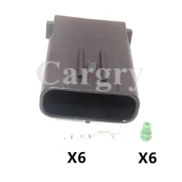 1 Set 6P 90980-12303 6189-1083 AC Assembly Automobile Accelerator Pedal Wire Harness Socket Car Waterproof Plug For Toyota