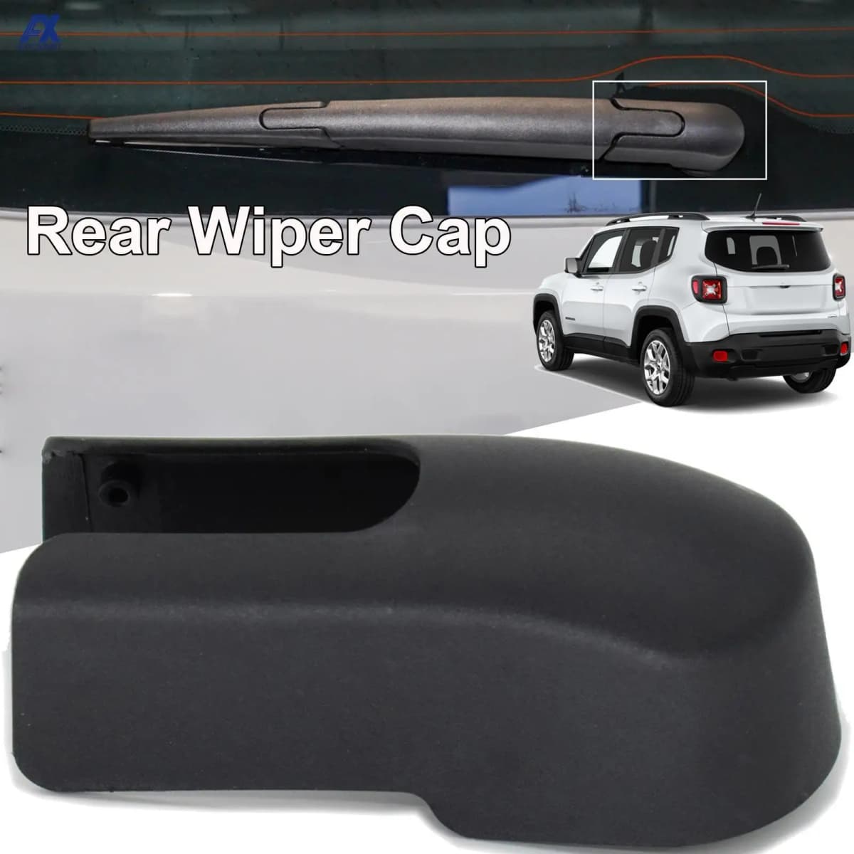 Rear Windshield Windscreen Wiper Arm Cover Mounting Nut Cap For Jeep Renegade 2015 2016 2017 2018 2019 2020 2021 2022